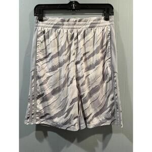 Youth Adidas Basketball Shorts Size XL 18-20 White Gray